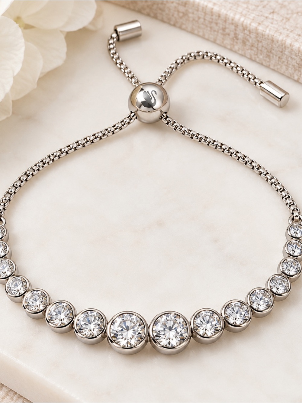 Swarovki Imber Graduated Cylinder Slider Bracelet